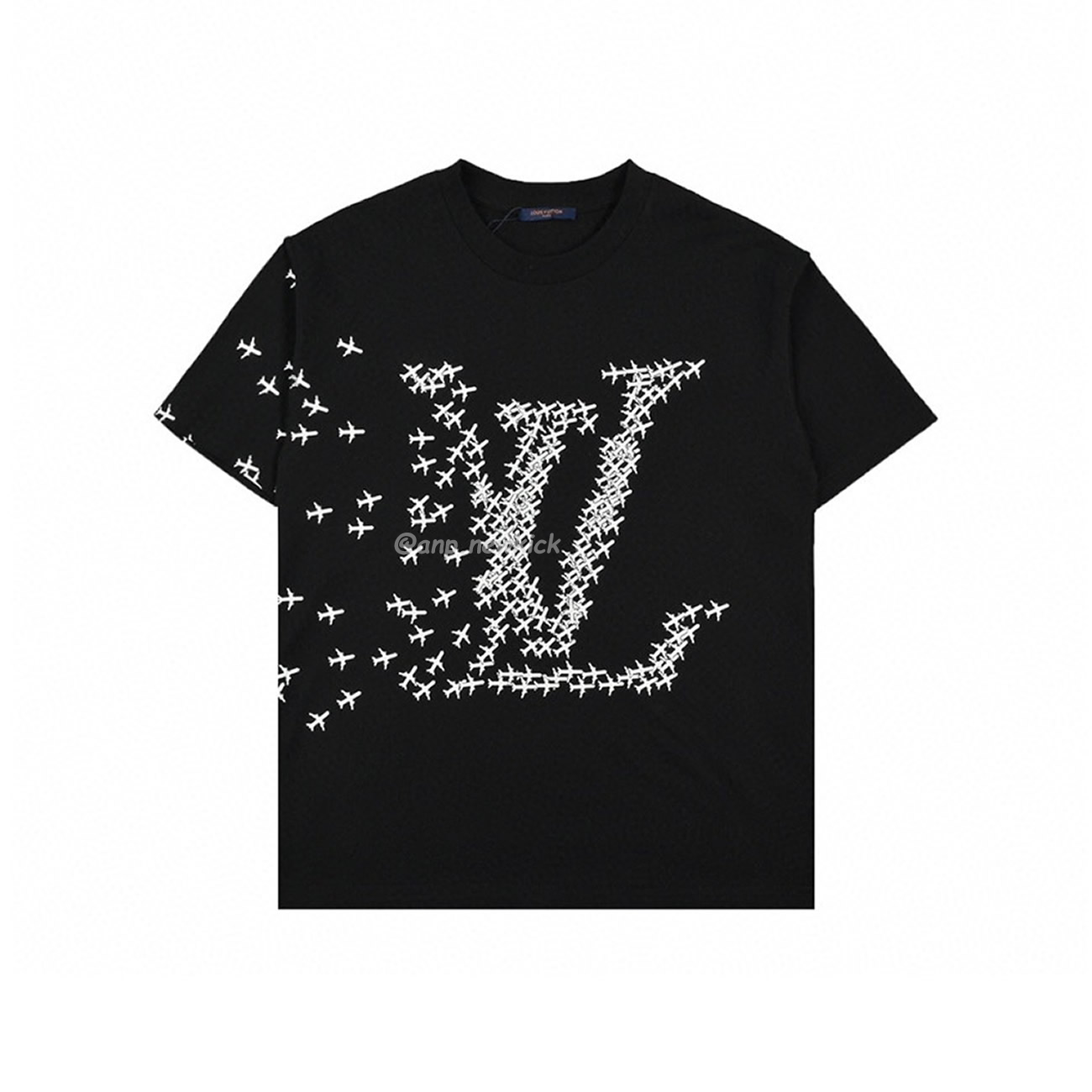 Louis Vuitton 20ss Small Aircraft Logo Printing Short Sleeved T Shirt (2) - newkick.org